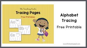 Letter writing practice free printables. Alphabet Tracing Free Printable The Teaching Aunt