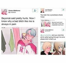 Spits Out Drink And Dies Laughing On Floor Yuri On Ice Comic Yuri Yuri On Ice