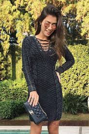 2020 bayan kis modasi triko elbise siyah kisa v capraz bagcikli yada desenli kiyafet kombinleri the dress triko elbise