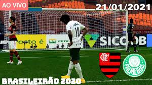 Esporte clube flamengo, or usually called flamengo, are a brazilian football team from teresina in piauí, brazil founded on december 8, 1937. Ao Vivo Flamengo X Palmeiras Brasileirao 21 01 2021 Pes 21 Youtube