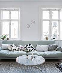 New20 raj silk green pillow. Mint Green Sofa In A Light Home Coco Lapine Design Green Sofa Living Room Mint Living Rooms Green Sofa Living