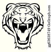 Download tiger face stock vectors. Tiger Clip Art Royalty Free Gograph