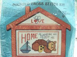 Thank you for visiting my. Vintage Kit With Frame Teddy Bear Christmas Ornament Kit New Tree Ornament Small Counted Cross Stitch Kits The New Berlin Co Kit Kits How To Craft Supplies Tools