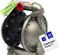 COSMOSTAR Stainless Steel 1” Air Operated Diaphragm Pump, Pneumatic double diaphragm pumps, Teflon Diaphragm, ball and ball seat 1 inch Inlet &