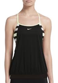 Nike Sport Stripe Layered Sport Swim Tankini Swim Tankini Tankini Womens Skorts