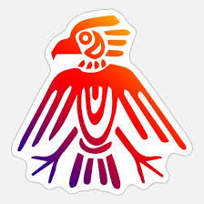 It was a common tradition to wear the skin of dead animals such as leopard, eagles, serpents, lion or tiger during the aztec era. Aztec Symbols Aztec Eagle Tattoo Gift Idea Sticker Spreadshirt