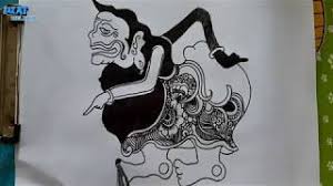 Menjadikan sketsa gambar menjadi gudang seni lukis! Belajar Menggambar Mbah Semar Youtube