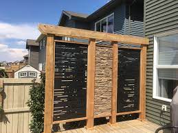 Hideaway Screen Privacy Wall Modern Design Privacy Screen Outdoor Outdoor Privacy Backyard Patio Designs