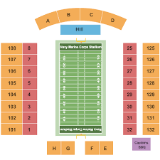 Navy Marine Corps Memorial Stadium Seating Chart Annapolis