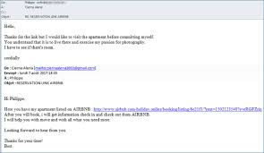 Le département d'etat américain a annoncé dimanche le démantèlement d'une fausse ambassade américaine. Arnaque A La Location D Un Appartement Via Immoweb L Escroc Veut Que Philippe Paie 1 000 Via Un Faux Site Airbnb Rtl Info