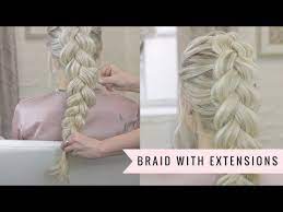 How To Do Double Dutch Braids With Hair Extensions Youtube Braids With Extensions Hair Extensions Best Clip In Hair Extensions