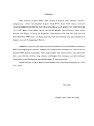 Osis smp negeri 1 bengkulu mengadakan kunjungan ke klub sepakbola sriwijaya. Laporan Pertanggung Jawaban Osis 2013 Pdf
