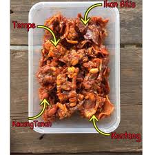 2 camca besar bawang goreng. Sambal Kentang Tempe Kacang Tanah Ikan Bilis Mentaram Homemade Shopee Malaysia