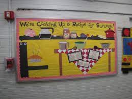 Love All The Pictures On This Science Bulletin Boards Cafeteria Bulletin Boards Cooking In The Classroom
