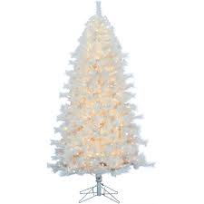 These universal lights can also be used on valentine's day weddings around your. Fraser Hill Farm 7 5 Ft Prelit Frosted Valley White Christmas Tree With Ez Connect Clear Led