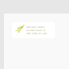 Fern Return Address Labels