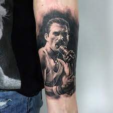 Freddie mercury tattoo done by goldy z queen. 40 Freddie Mercury Tattoo Designs For Men Queen Ink Ideas