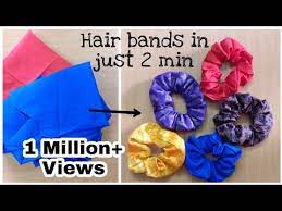 85 How To Make Hair Rubber Band At Home Hair Scrunchine Tutorial Diy Hair Band From Old Clothes Youtube Hair Bands Diy Hair Rubber Bands Hair Ties Diy