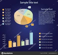 Isometric 3d Vector Charts Pie Chart And Bar Chart