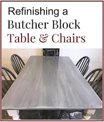 A wonderful line of dining sets and chairs for your home. Refinishing A Butcher Block Table Set Of Chairs Entri Ways