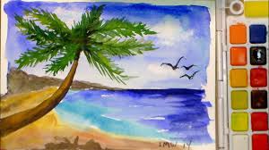 I wanted to share with you a simple approach to watercolor to help build your confidence. Easy Painting Ideas For Beginners Beach Novocom Top