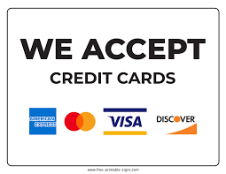 Printable We Accept Credit Cards Sign – Free Printable Signs