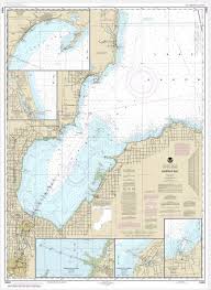 Noaa Chart Saginaw Bay Port Austin Harbor Caseville Harbor Entrance To Au Sable River Sebewaing Harbor Tawas Harbor 14863