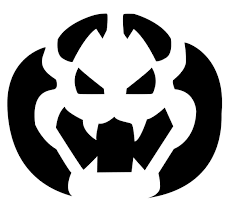 Nintendo Bowser Pumpkin Carving Pattern Pumpkin Carvings Stencils Pumpkin Carving Templates Halloween Pumpkin Stencils
