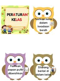 Ikuti jadual tugasan yang disediakan. Peraturan Kelas