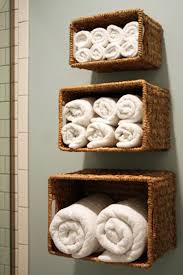 25 clever bathroom storage solutions everyone should know. Bathroom Towel Storage 12 Quick Creative Inexpensive Ideas Baskets On Wall Crafts Dollar Store Organizing