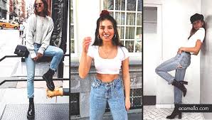 Shop the look, boyfriend jeans, trendy outfit, outfit of the day, stripped, outfit inspiration #shopthelook #springstyle #summerstyle. How To Wear Boyfriend Jeans 12 Styling Ideas Ecemella