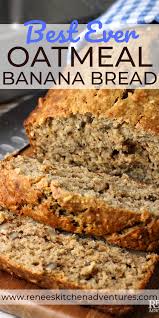 Best Ever Easy Oatmeal Banana Bread Healthy Banana Bread Recipe In 2020 Oatmeal Banana Bread Bread Recipes Sweet Easy Oatmeal