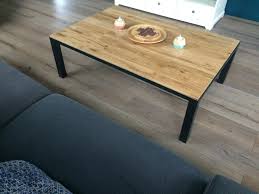 table basse chene massif et metal etsy coffee table home decor table