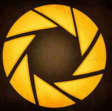 How To Draw The Aperture Science Logo From Portal Step By Step Video Game Characters Pop Culture Free Online Aperture Science Guided Drawing Online Drawing