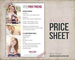 Photography Portrait Price List Photo Price Sheet Marketin Wedding Photography Pricing Guide Wedding Photography Pricing Photography Pricing Guide Template