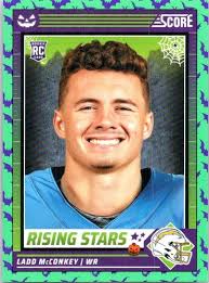 2024 Panini Zenith Ladd McConkey Rookie RC Red Zone Gold #04/10 Chargers  F802