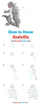 Download and print these printable godzilla coloring pages for free. How To Draw Godzilla Really Easy Drawing Tutorial