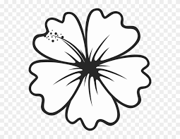 Free pdf hibiscus paper craft. Flower Leaf Stamps Page Stamptopia Outline Rubber Hibiscus Outline Clipart 2085364 Pinclipart