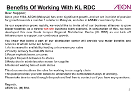 Was incorporated on 15 september 1984. Kuala Lumpur Regional Distribution Centre Kl Rdc Supplier Manual Aeon Co M Bhd Supply Chain Management Operation Ver 1 1 Effective Date Ppt Download