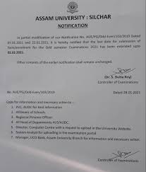 Part 6 & pelapis 2021. Welcome To Assam University Silchar