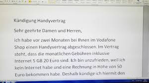 Wollen sie ihren handyvertrag kündigen, den anbieter wechseln? Dtz B1 Test Brief Kundigung Handyvertrag Youtube