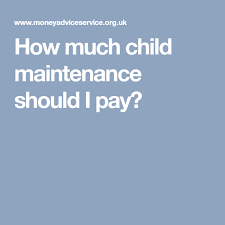 How Much Child Maintenance Should I Pay I Pay Maintenance Paying