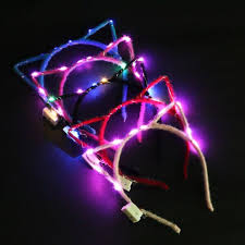 Led Rabbit Ear Cat Ears Led Party Light Up Flashing Flashing Headbands Party Wear Hair Accessories Christmas Yh1478 Light Up Toys Aliexpress