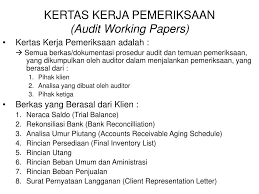 Untuk dapat melakukan pengumpulan dan pembuatan bukti, seorang. Contoh Soal Kertas Kerja Pemeriksaan Audit