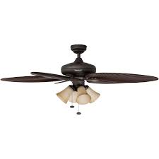 Honeywell Palm Island 52inch Tropical Ceiling Fan With 4 Sunset Shade Lights Five Palm Leaf Blades Indoor Outdoor Oi Ceiling Fan Lighting Ceiling Fans Bronze