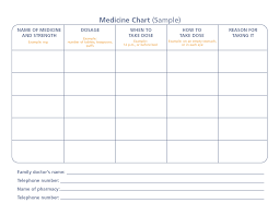 Medication Schedule Template Timeless Medication Schedule