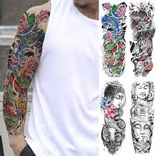 The most popular symbols include the tiger, the koi fish, the lion, the skull and mythical animals such as dragons. Large Arm Sleeve Tattoo Japanese Traditional Dragon Waterproof Temporary Tatto Sticker Totem Body Art Full Fake Tatoo Women Men Temporary Tattoos Aliexpress