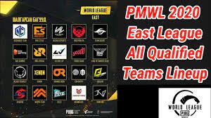 Pubg Mobile World League East All 20 Qualified Teams Name Lineup Information Pmwl Team Players Youtube