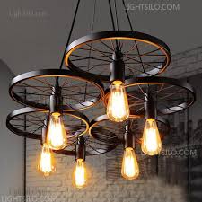 Industrial Bra Island Light Fixture Large Rustic Lighting Ceiling