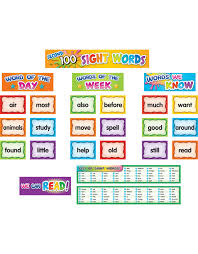 second 100 sight words pocket chart cards